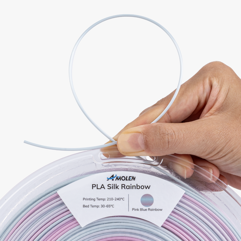 PLA Silk Rainbow 1.75mm, 1KG/2.2LB