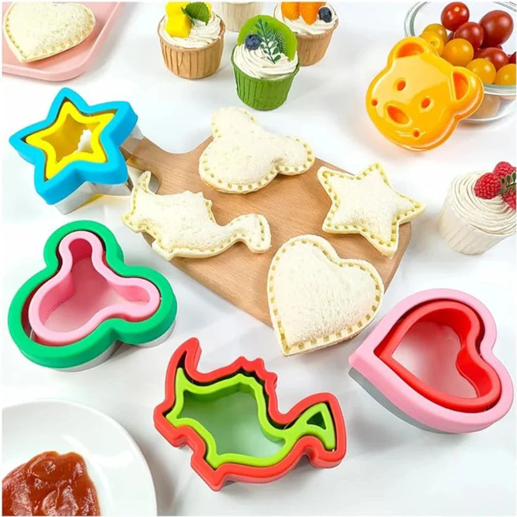 30/48-Piece Sandwich Cutter Set for Kids Cookie, Bread & Fruit Shape Molds