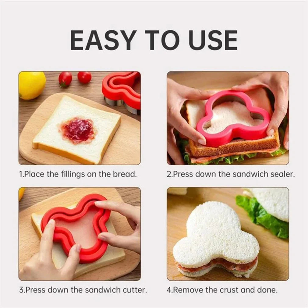 30/48-Piece Sandwich Cutter Set for Kids Cookie, Bread & Fruit Shape Molds