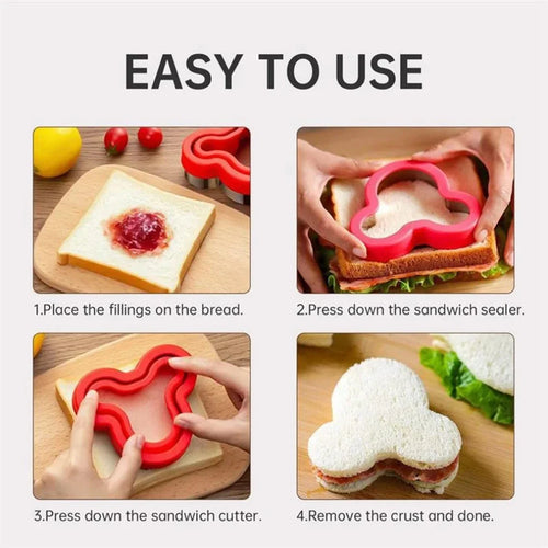 30/48-Piece Sandwich Cutter Set for Kids Cookie, Bread & Fruit Shape Molds