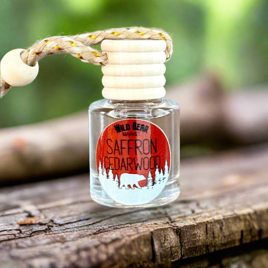 Saffron Cedarwood Car Freshener